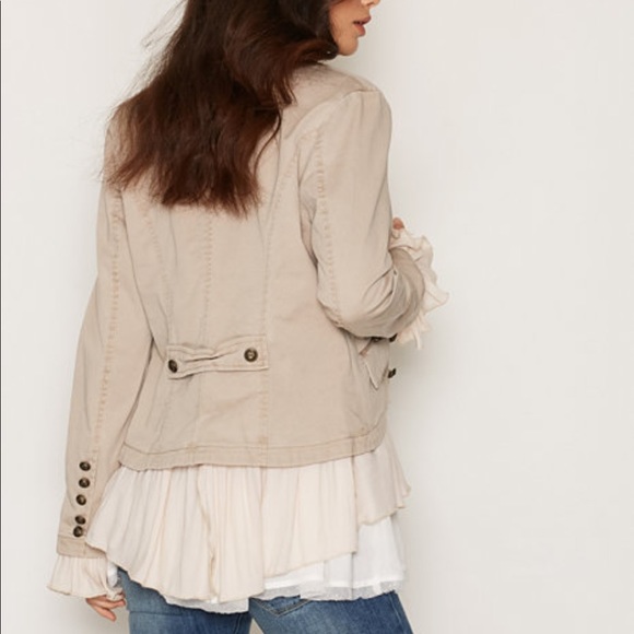 Nwt Free People Romantic Ruffles Jacket 